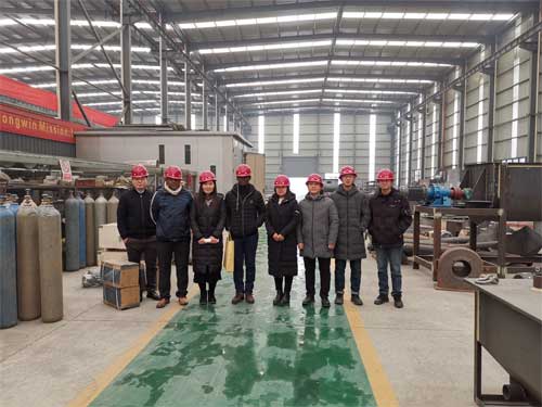 Tanzania Customers Visit Strongwin For SZLH350 feed line