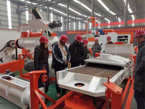 Tanzania Customers Visit Strongwin For SZLH350 feed line