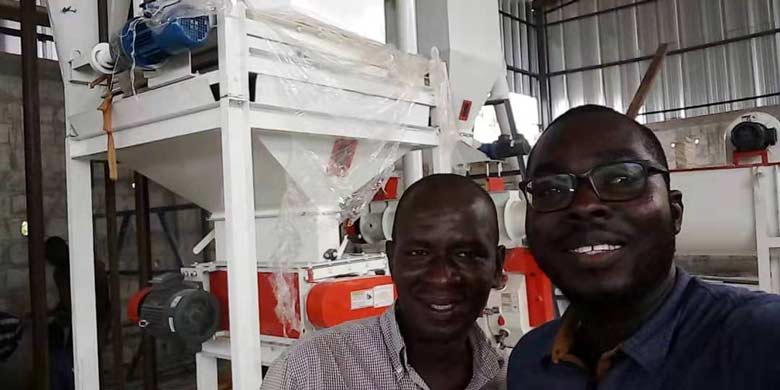 feed mill machine plant install in Cote d’Ivoire