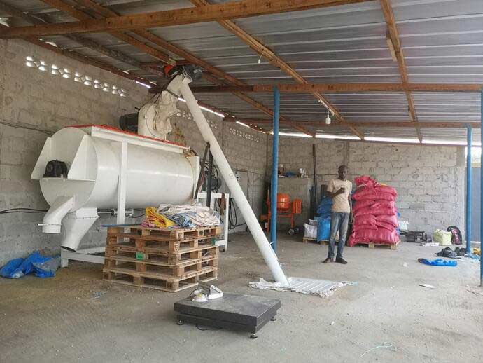 feed powder production plant install in Cote d’Ivoire