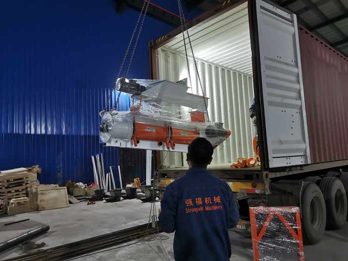SZLH250 feed pellet plant and extruder machine will be sent to Philippines