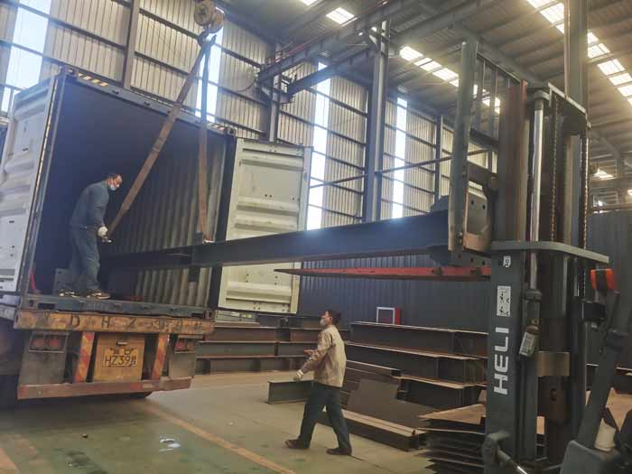 Argentine customer ordered steel structure for feed plant