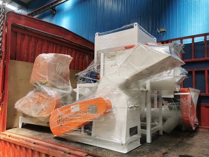 DGP60 fish feed puffing production plant packing and shipping