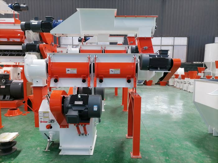SZLH 250 poultry feed pellet press machine and counter-flow cooler machine