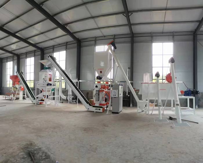 SZLH320 livestock feed pellet production plant design