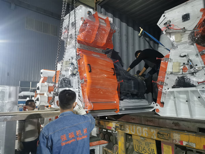 5TPH animal feed powder production plant packing and shipping to Ethiopia