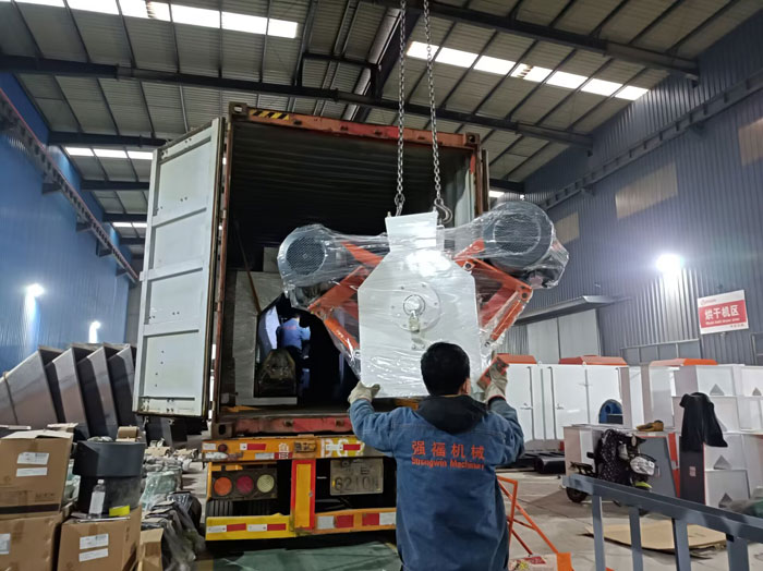 SZLH250 Chicken feed pellet production plant packing and shipping to Peru