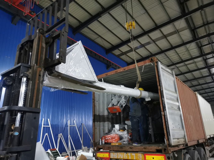 Parts of Feed Pellet Plant packing and shipping to UAE