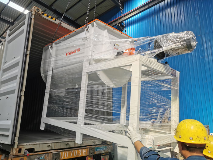 SZLH250 bird feed pellet production line equipments packing and shipping
