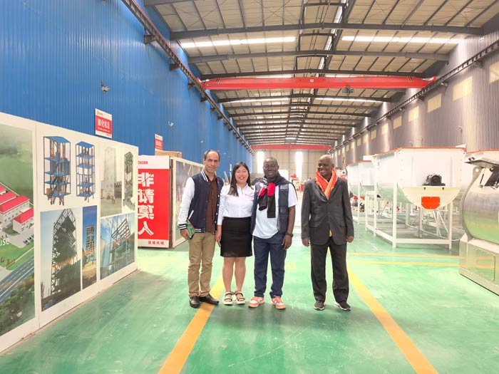 Ivorian customers visit our feed production machines factory