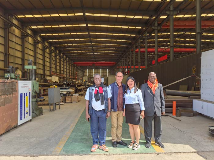 Ivorian customers visit our feed production machines factory