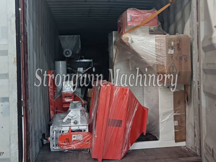 SZLH320 complete set feed pellet plant packing and shipping to America