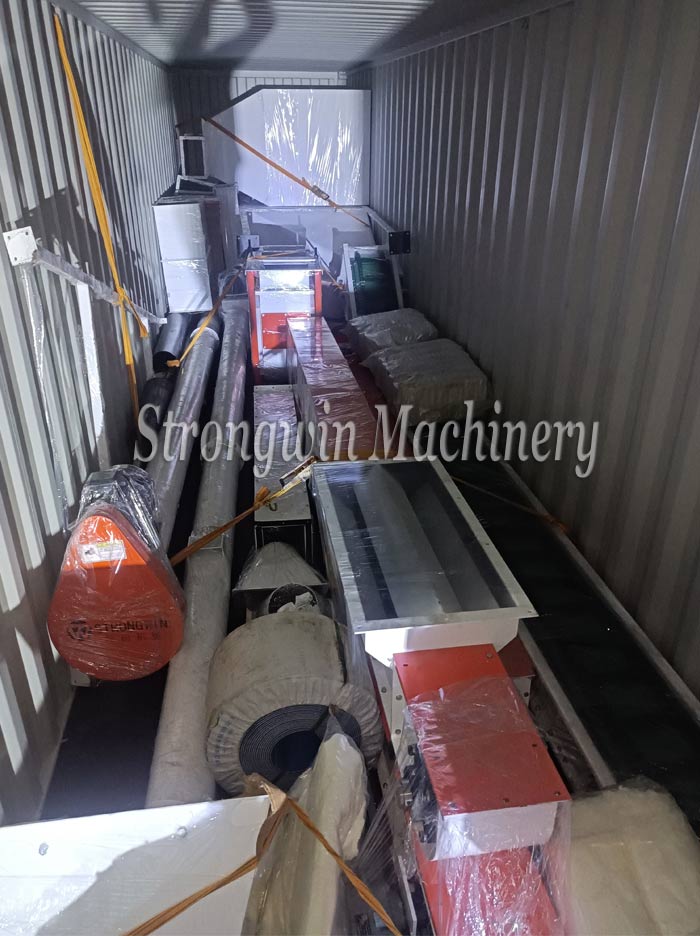 The feed pellet bucket elevator packing and shipping to Armenia