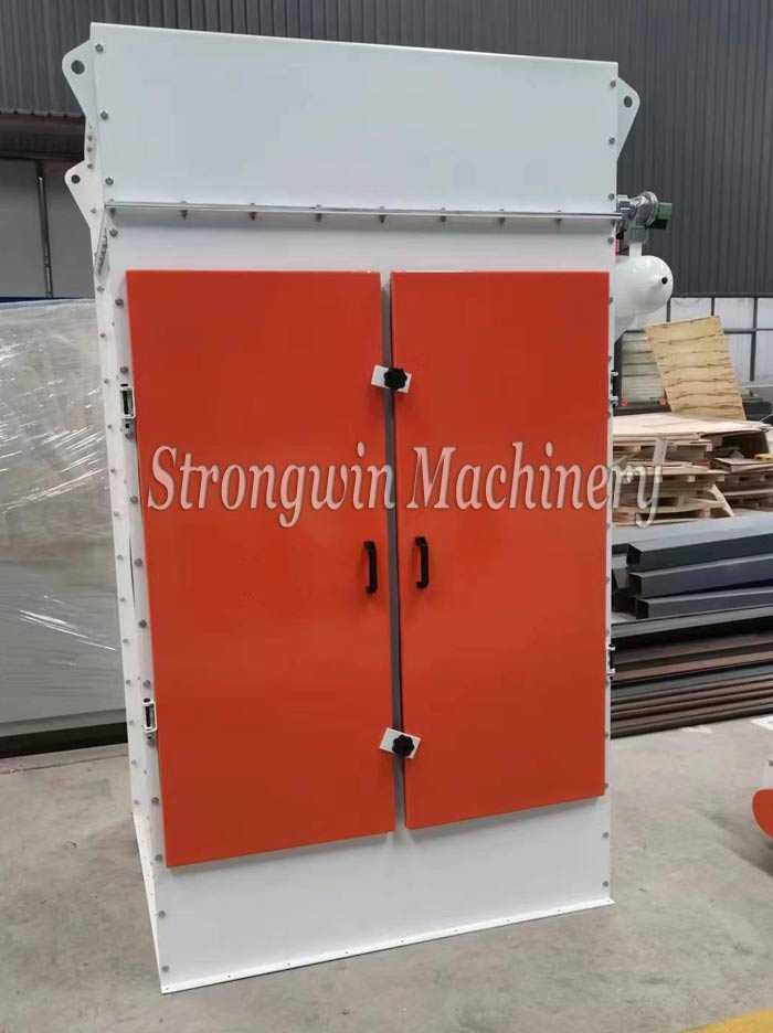 37kw animal feed crushing system equipments packing and shipping to Guangzhou City, China