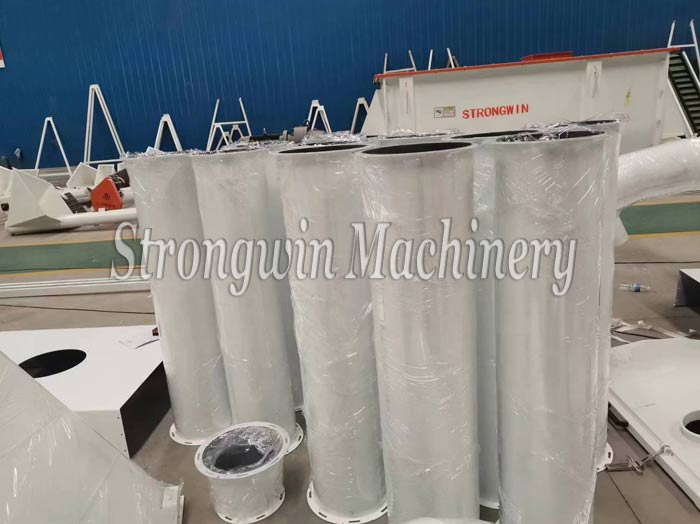 37kw animal feed crushing system equipments packing and shipping to Guangzhou City, China