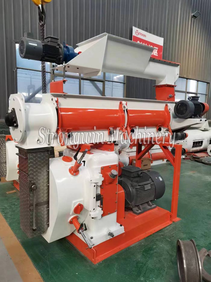 SZLH350 Feed Pellet Mill and Conveyor packing and shipping to Senegal