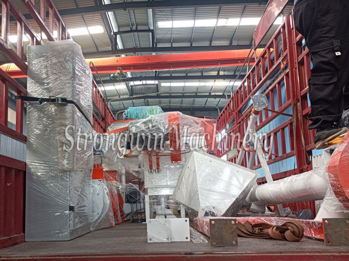 SZLH250 Rabbit Feed Production Line packing and shipping to Guizhou Province, China
