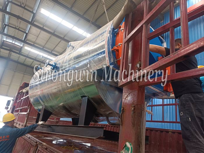 DSP135 fish feed extrusion plant packing and shipping to Guangxi Province, China