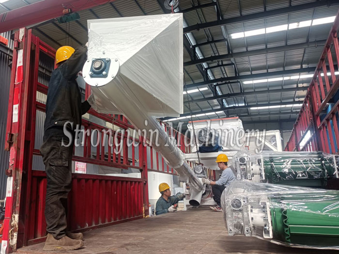 SZLH420 Chicken Feed Production Plant packing and shipping to Hubei Province, China