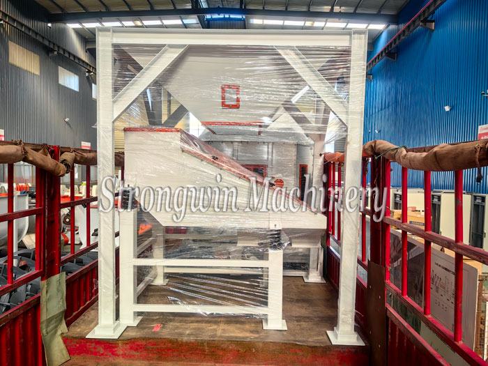 Counterflow cooler, conveyors and packaging machine packing and shipping to Hubei Province