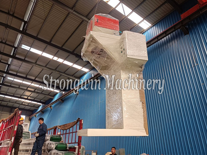Counterflow cooler, conveyors and packaging machine packing and shipping to Hubei Province