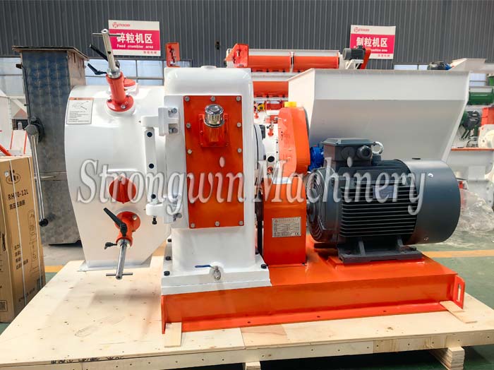 New design SZLH350 Feed Pellet Machine packing and shipping to Peru