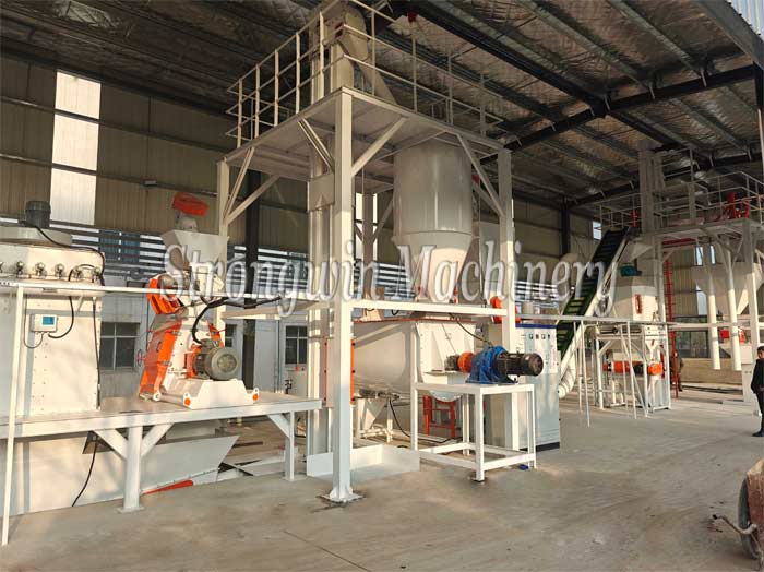 SZLH320 complete set animal feed production plant is installed completely