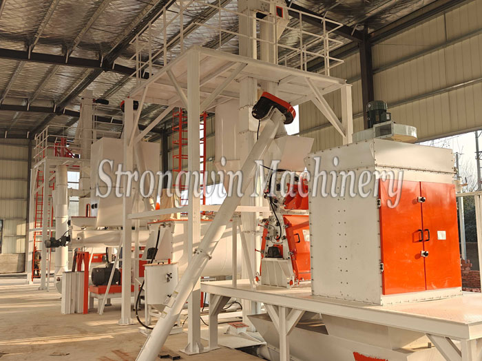 SZLH320 complete set animal feed production plant is installed completely