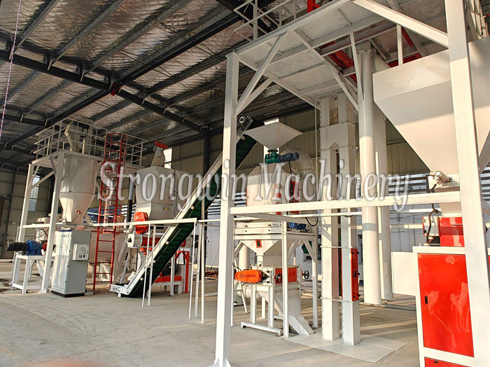 SZLH320 complete set animal feed production plant is installed completely