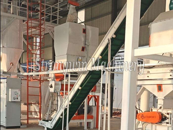 SZLH320 complete set animal feed production plant is installed completely