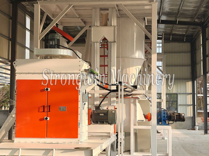 SZLH320 complete set animal feed production plant is installed completely