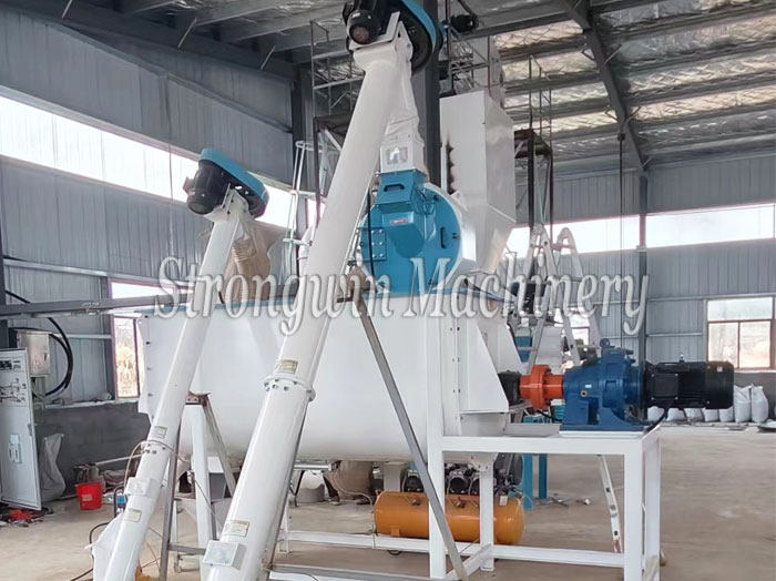 Customized duck feed pellet production plant project