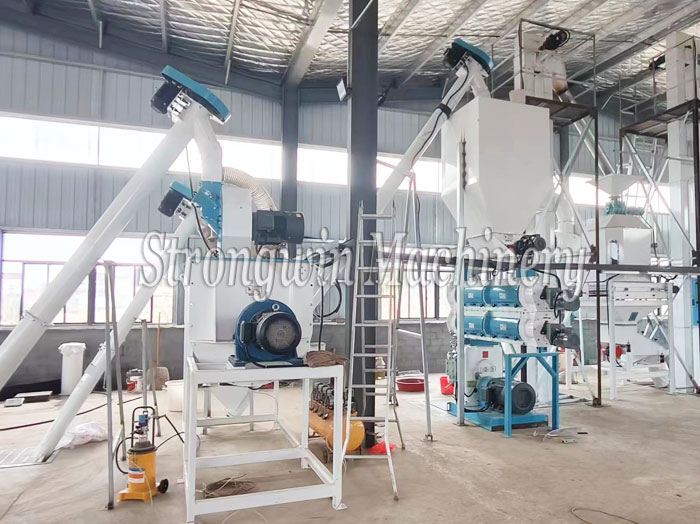 Customized duck feed pellet production plant project