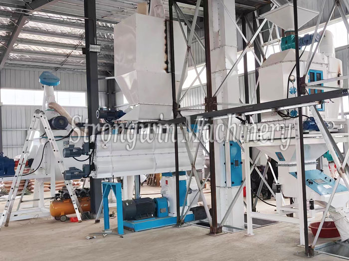 Customized duck feed pellet production plant project