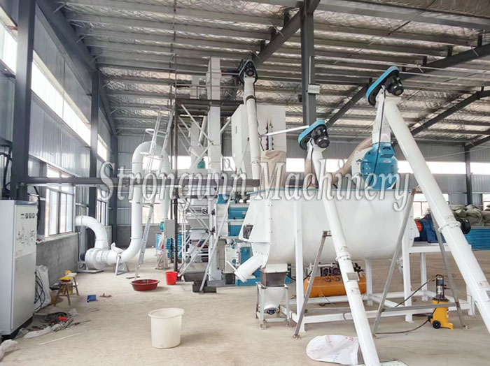 Customized duck feed pellet production plant project