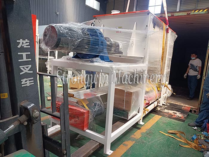 Animal feed production plant packing and shipping to Côte d’Ivoire