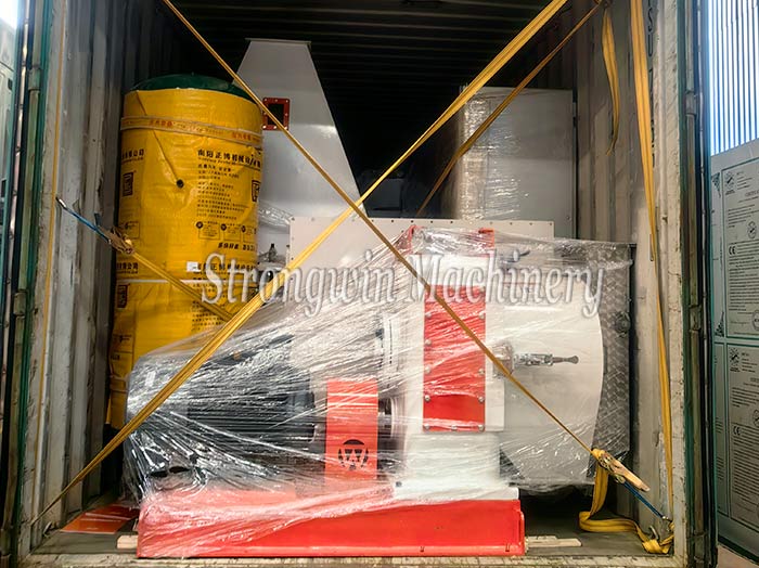 Animal feed production plant packing and shipping to Côte d’Ivoire