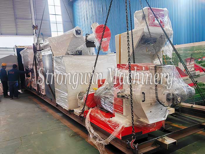 SZLH320 Animal Feed Granular Production Plant packing and shipping to Australia
