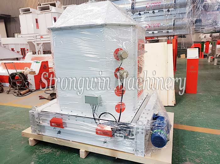 The cooling system and crumbler packing and shipping to Poland