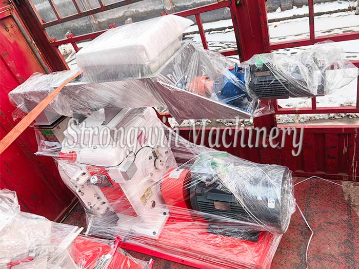 SZLH350 Animal Feed Particle Production Plant packing and shipping to Anhui Province, China