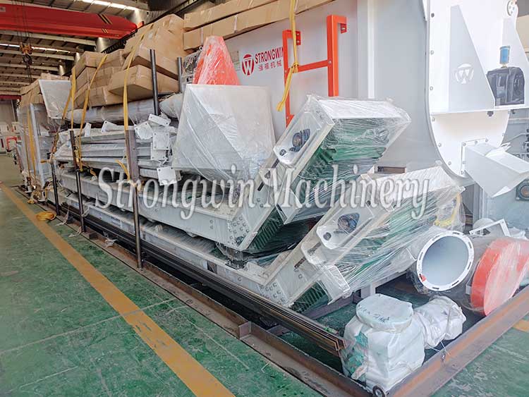 Complete set of SZLH320 Feed Pellet Production Machine packing and shipping to Côte d’Ivoire