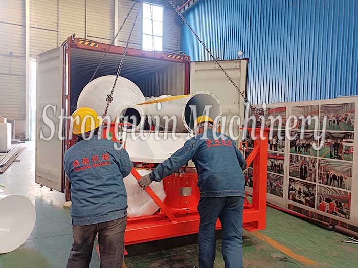 Pellet Machine & Cooler & Crumbler packing and shipping to Peru