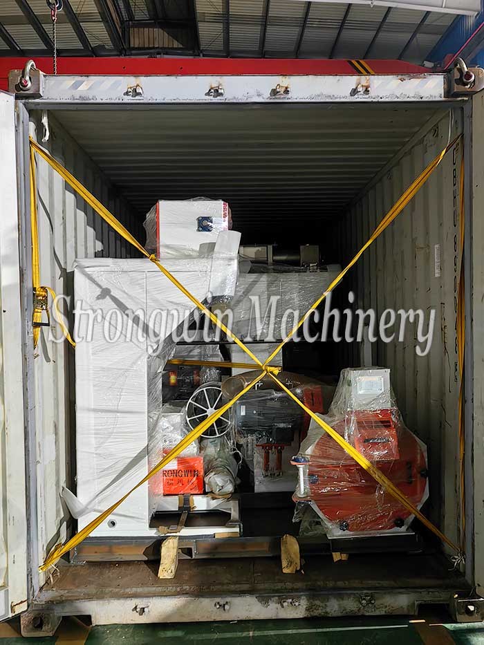 Packing in progress — SZLH250 animal feed production plant is on its way to Zimbabwe