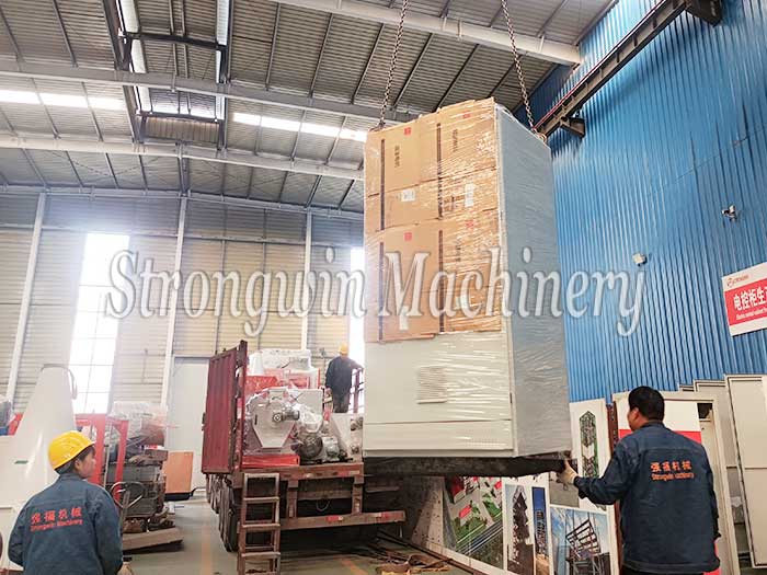 SZLH320 Animal Feed Production Plant — currently being packed and scheduled for shipment to Inner Mongolia, China.